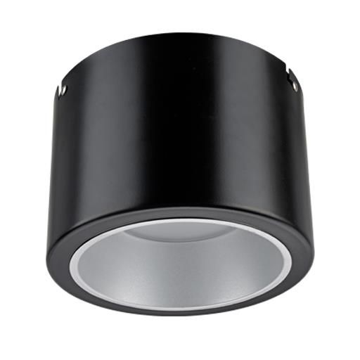 Product image 1: NLED91835M 6W 3000K 圆形明装筒灯（平光黑）