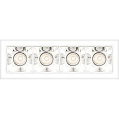 Product image 1: SHARP RECESSED TRIM 4X 12W 927 VERY WIDE FLOOD WHITE  EXT.DRV + SCREEN 4X WHITE