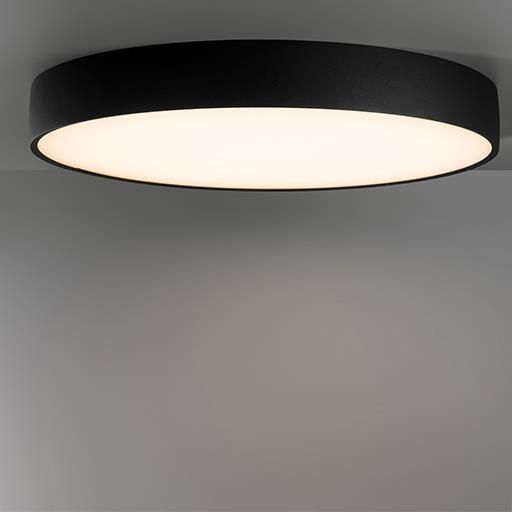 Imagen de productos 1: Flat moon 650 ceiling down LED 2700K GI black struc + prismatic
