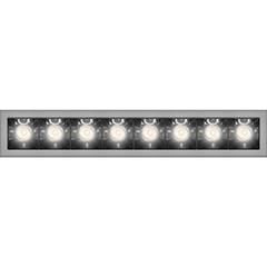 Product image 1: SHARP RECESSED TRIM 8X 24W 930 WIDE FLOOD SILVER EXT.DRV + SCREEN 4X BLACK