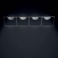 Product image 1: SHARP RECESSED TRIMLESS 4X 12W 927 WIDE FLOOD EXT.DRV + SCREEN 4X BLACK