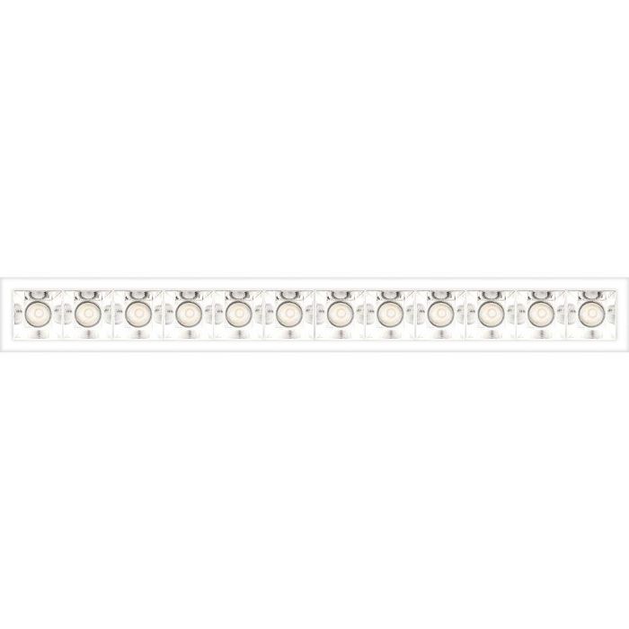 Product image 1: SHARP RECESSED TRIM 12X 36W 927 VERY WIDE FLOOD WHITE  EXT.DRV + SCREEN 4X BLACK